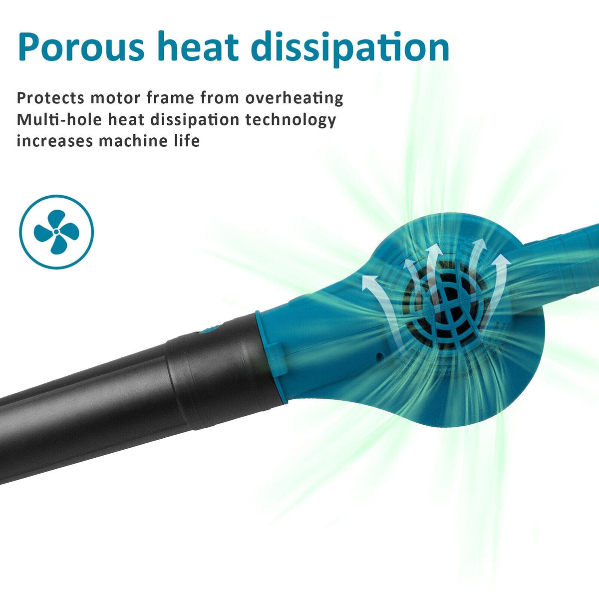 Cordless Garden Leaf Dust Blower Handheld For Makita With 2Battery &amp; Charger 36V