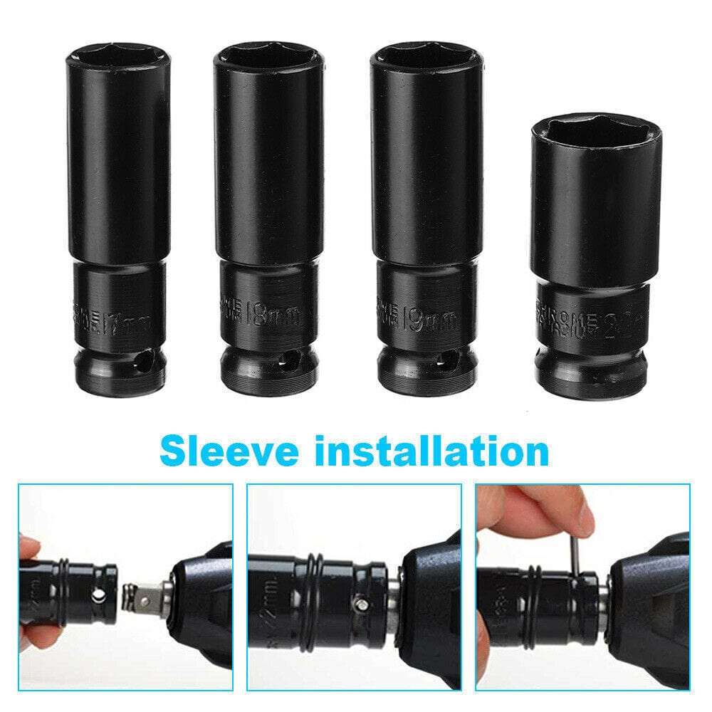 Cordless Electric Impact Wrench Brushless Rattle Gun 1/2&quot; Driver +Large Battery