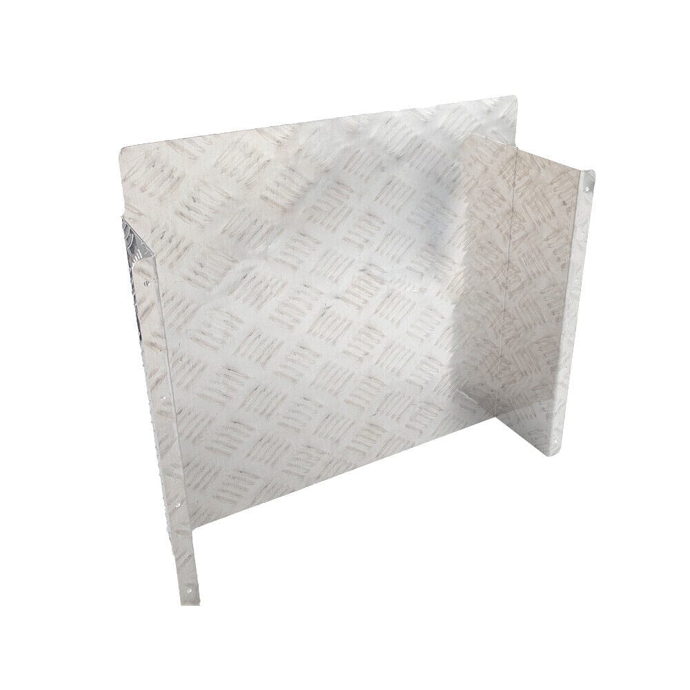 2mm Aluminium Alloy Plate Caravan Diesel Tank Cover for 10L/15L Fuel Tank Silver