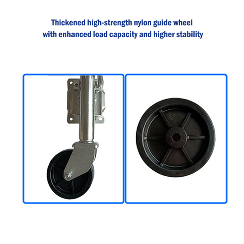 6&quot; Inch Trailer Jockey Wheel Swivel Swing Up 500kg 1000LBS U bolts Caravan Boat
