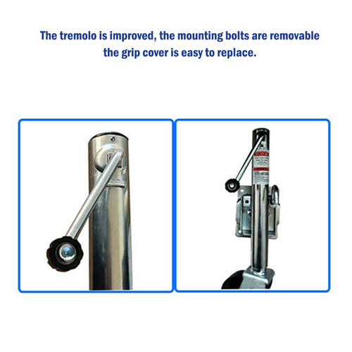 6&quot; Inch Trailer Jockey Wheel Swivel Swing Up 500kg 1000LBS U bolts Caravan Boat