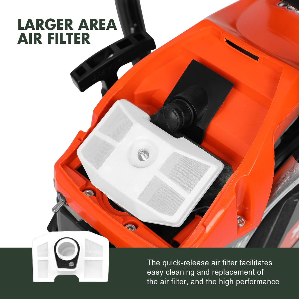 X-BULL Chainsaw Petrol Commercial 62cc 20&quot; Bar E-Start Tree Pruning Top Handle