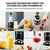 POLYCOOL 1000W 5in1 Vacuum Blender, 700ml Capacity, With Heating Jug and Grinder Cup