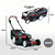 BAUMR-AG 19 Inch Electric Cordless Lawn Mower Kit Battery Powered w/ 2x 4.0Ah Lithium Batteries