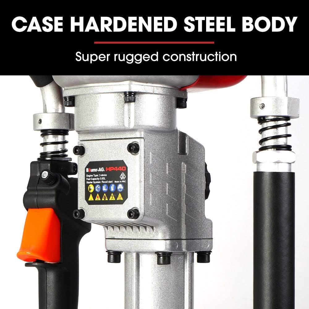 Baumr-AG 38cc 4-Stroke 40cc Petrol Post Driver, with Carry Case &amp; 3 Piling Sleeves