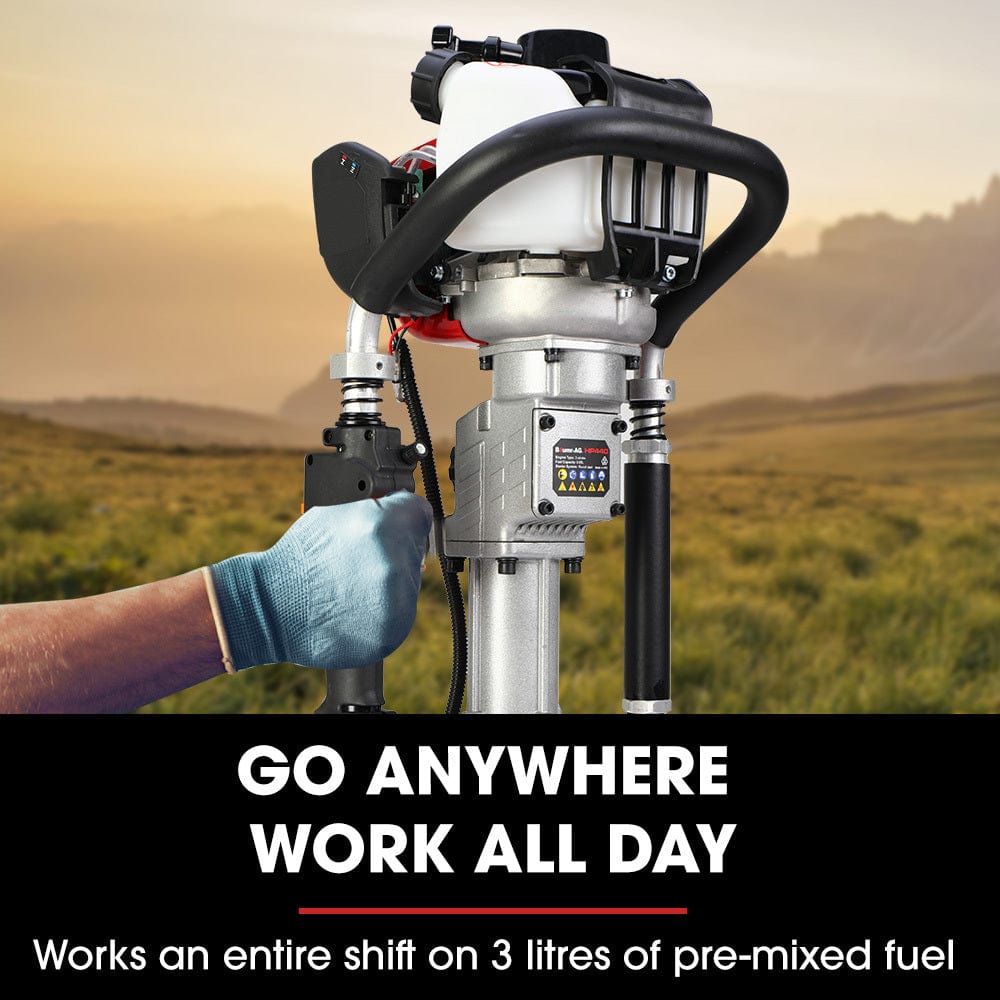 Baumr-AG 38cc 4-Stroke 40cc Petrol Post Driver, with Carry Case &amp; 3 Piling Sleeves