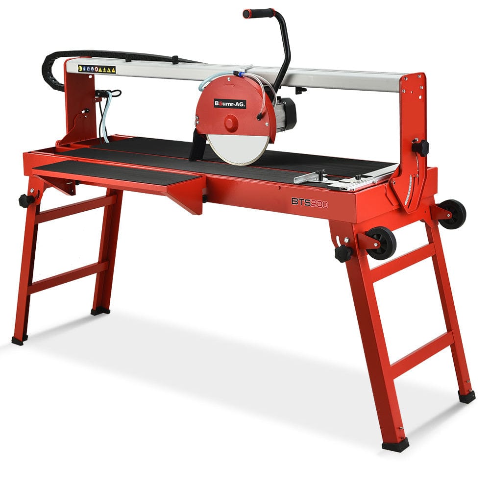 BAUMR-AG 1500W Electric Tile Saw Cutter with 300mm (12&quot;) Blade, 920mm Cutting Length, Side Extension Table