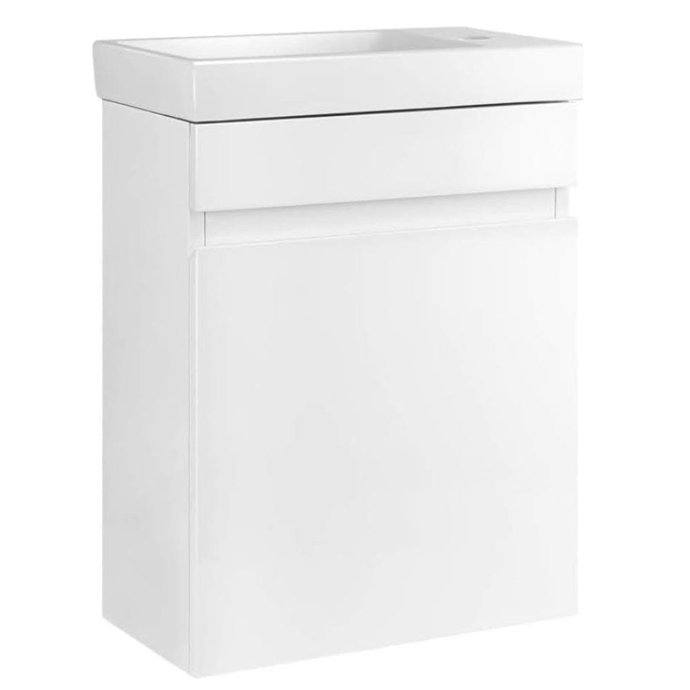 AMIRRA Slim Bathroom Vanity Cabinet with Basin Bowl (White) AMR-BVC-100-YDMY