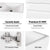 AMIRRA Slim Bathroom Vanity Cabinet with Basin Bowl (White) AMR-BVC-100-YDMY