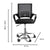 EKKIO Ergonomic Office Chair with Breathable Mesh Design and Lumbar Back Support (Black)