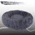 FLOOFI XL 100CM Round Pet Bed (Dark Grey)