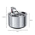 FLOOFI 2L Stainless Steel Pet Water Fountain for Cats and Small Dogs