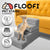 FLOOFI 4-Step Detachable Memory Foam Pet Stairs with Removable Washable Cover (Grey)