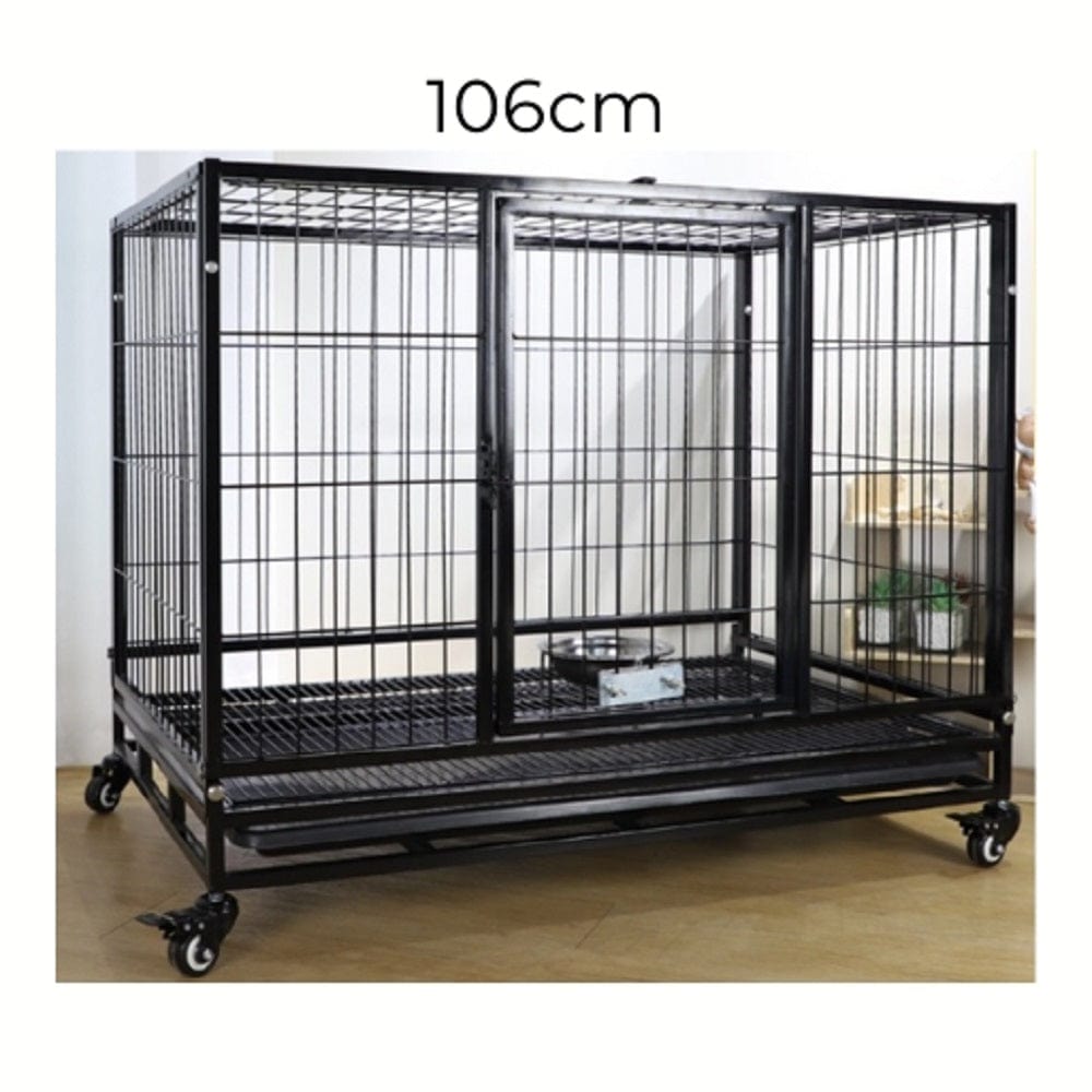 Floofi Dog Cage 46&quot; (with wheels)