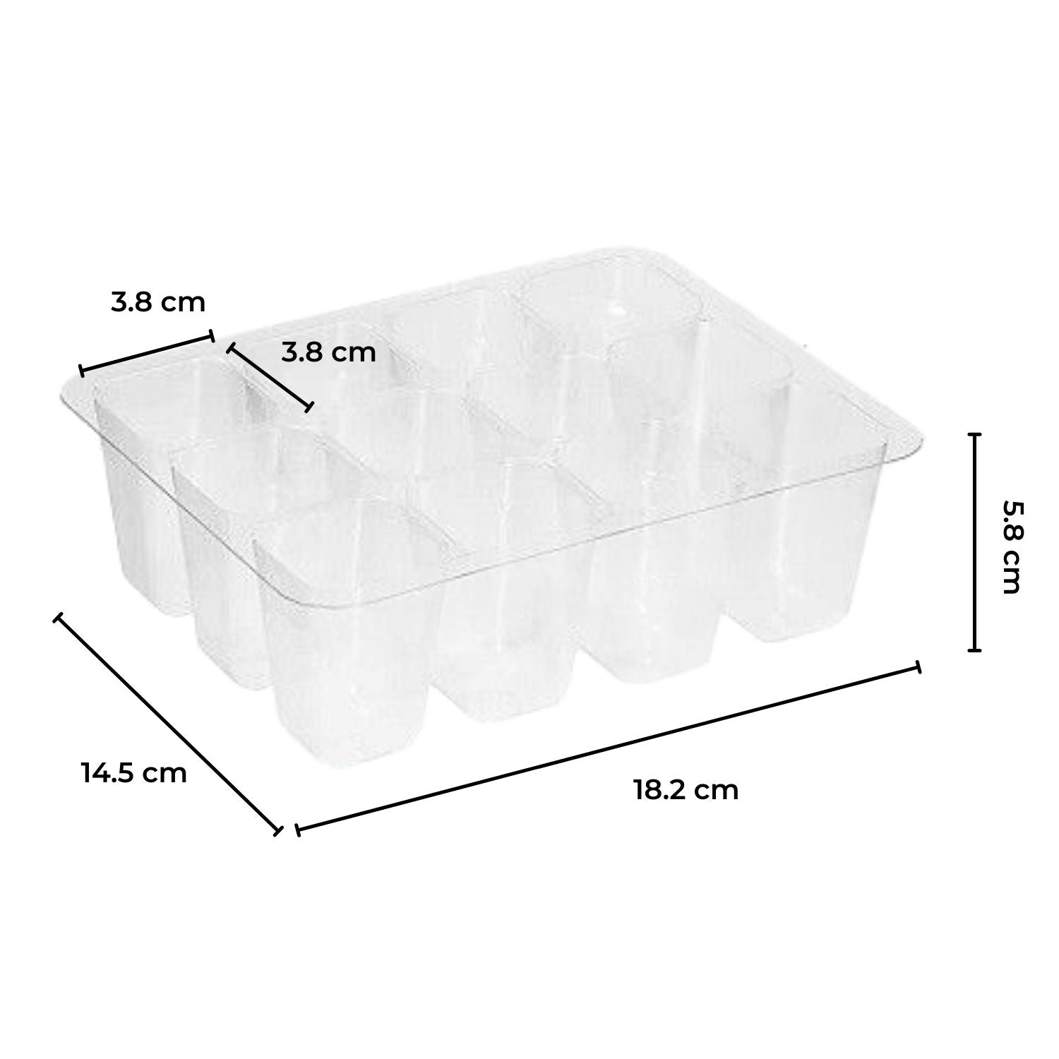 NOVEDEN Seed Starter Tray with Grow Light (12 Cells per Tray) NE-PSGB-100-XC