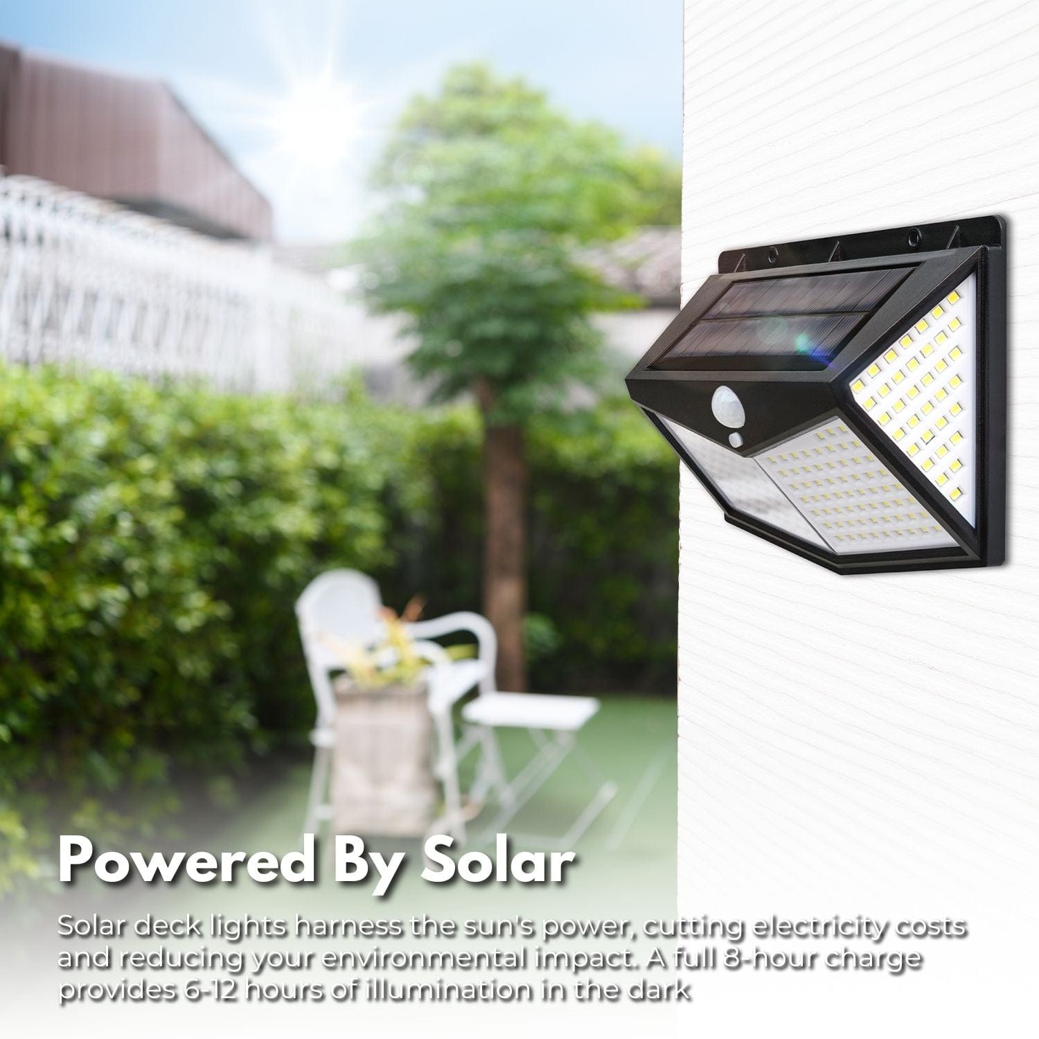 NOVEDEN 4 Packs Solar LED Lights with 3 Light Modes (Black)NE-SL-104-ZL