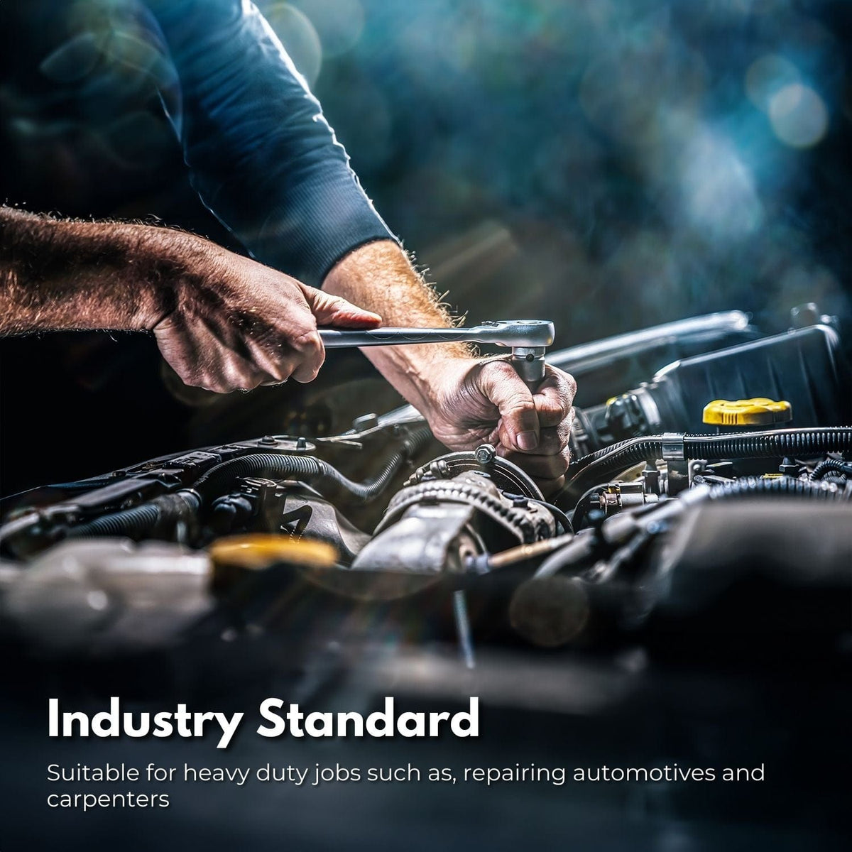 RYNOMATE Hex Bit Socket Set with 1/4&quot; 3/8&quot; 1/2&quot; Allen Key Adapter 34pc RNM-HBS-100-DZ