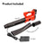 RYNOMATE 18V Cordless Leaf Blower with Lithium Battery and Charger Kit (Red and Black) RNM-LB-101-RTT