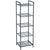 SONGMICS Bathroom Shelf 5-Tier Storage Rack with Adjustable Shelf Black