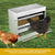 10kg Automatic Chook Chicken Feeder Poultry Auto Treadle Galvanised Metal Coop