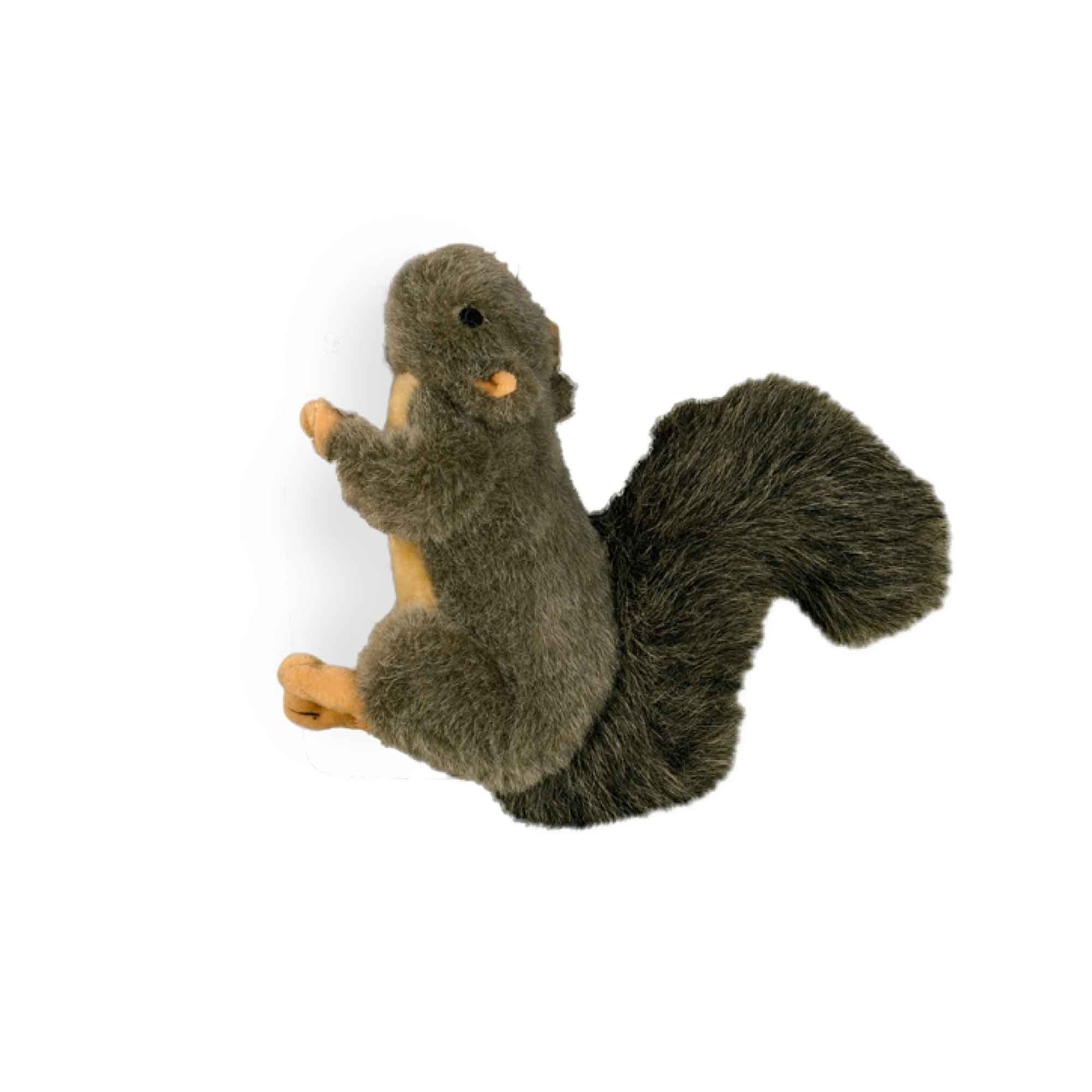 Dog Plush Toy - Squirrel Squeaky Interactive Small Life Like Pet Puppy Play