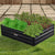 Wallaroo Garden Bed 120 x 90 x 30cm Galvanized Steel - Black