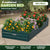 Wallaroo Garden Bed 210 x 90 x 30cm Galvanized Steel - Green