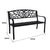 Wallaroo Steel Outdoor Garden Bench - Floral