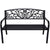 Wallaroo Steel Outdoor Garden Bench - Floral