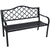 Wallaroo Steel Outdoor Garden Bench - Elegant