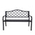 Wallaroo Steel Outdoor Garden Bench - Elegant