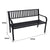 Wallaroo Steel Outdoor Garden Bench - Modern