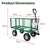 Wallaroo Steel Mesh Garden Trolley Cart - Green