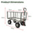 Wallaroo Steel Mesh Garden Trolley Cart - Hammer Grey