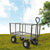 Wallaroo Steel Mesh Garden Trolley Cart - Hammer Grey