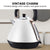 Pronti 1.7l Rose Trim Collection Kettle - White