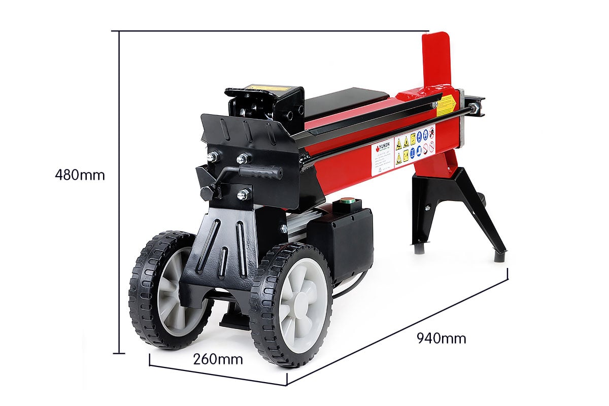 Yukon 240v 8 Ton Electric Hydraulic Log Splitter Wood Timber Firewood Block Cutter Axe