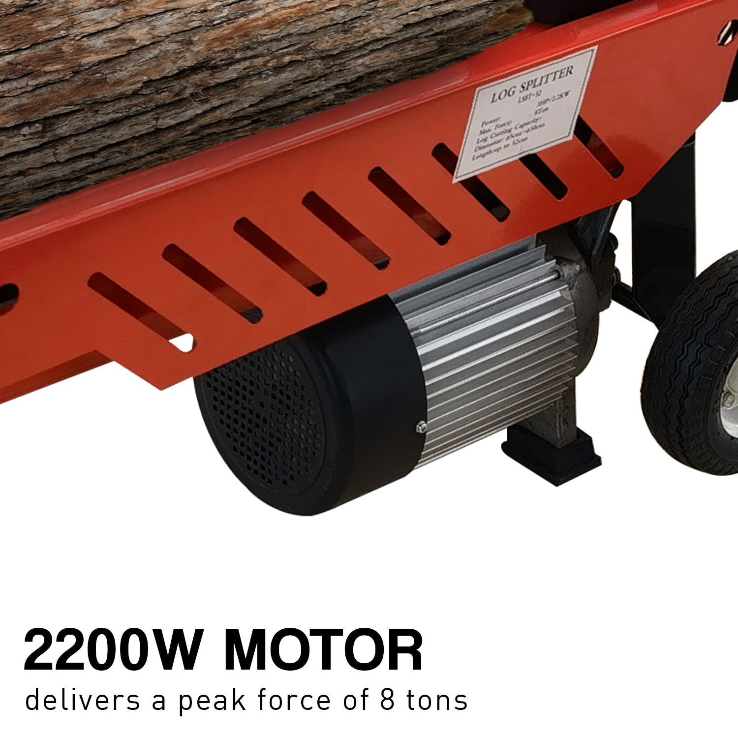 Yukon 8 Ton 2.2kw Heavy-duty Electric Hydraulic Log Splitter