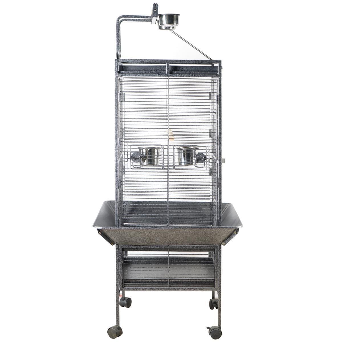 YES4PETS 153 cm Large Bird Budgie Cage Parrot Aviary With Metal Tray and Wheel