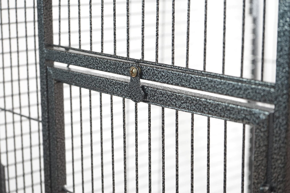 YES4PETS 174 cm Large Bird Budgie Cage Parrot Aviary With Metal Tray and Wheel