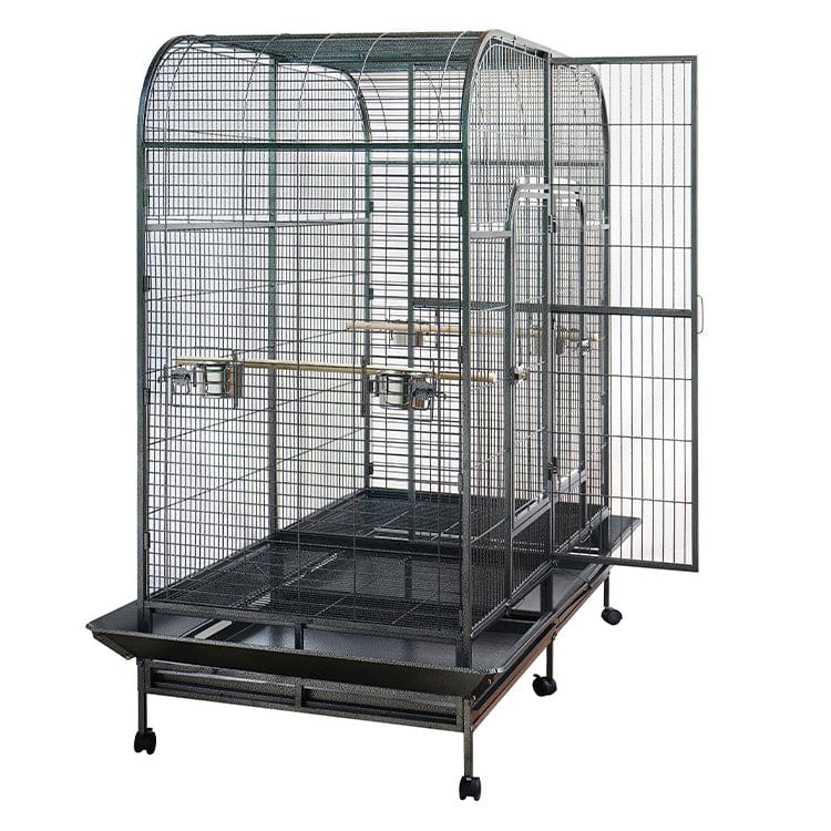 YES4PETS XXXL 185 cm Bird Cage Pet Parrot Aviary Perch Castor Wheel Removable Divider