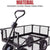 Garden Dump Rolling Mesh Cart with Heavy Duty Steel Frame,10 Inch Pneumatic Tires Maximum Load Capacity of 300 Kg (Black)