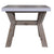 Stony 60cm Square Lamp Table with Concrete Top - White