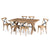 Woodland 190cm Dining Table Timber Wood Natural