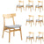 Cusco 9pc Set Dining Set 150 - 190cm Extendable Table 8 Chair Scandinavian Style