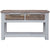 Plumeria Console Hallway Entry Table 130cm Solid Acacia Timber Wood -White Brush