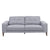 Juliet 2 + 3 Seater Sofa Set Soft Fabric Uplholstered Lounge Couch Grey