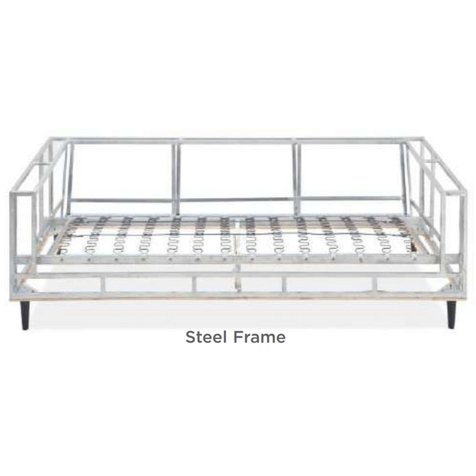 Skylar 2 Seater Sofa Fabric Uplholstered Lounge Couch - Pepper