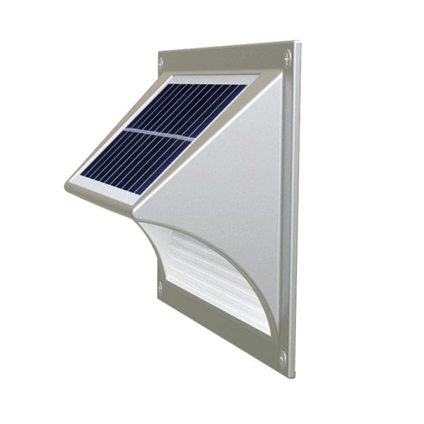 Solar Step Light – Warm White with Silver Case