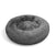 Pawfriends Dog Pet Cat Calming Bed Warm Plush Round Nest Comfy Sleeping Bed Dark Grey 100cm